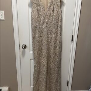 Sequin Sleeveless Gown -14 but altered to 12 with small train